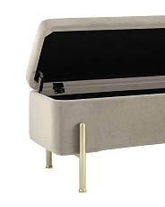 Банкетка Stool Group Болейн с ящиком велюр бежевый 20A544VF-MOMO-3 2