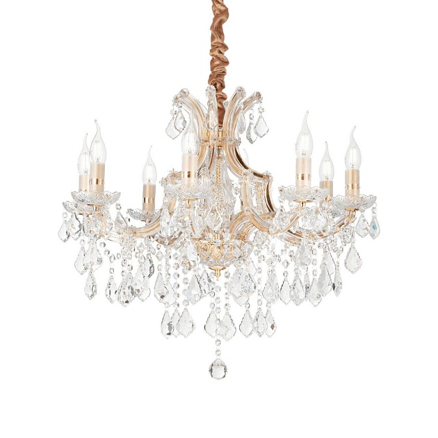 Подвесная люстра Ideal Lux Napoleon SP8 Oro 167398 Фото № 