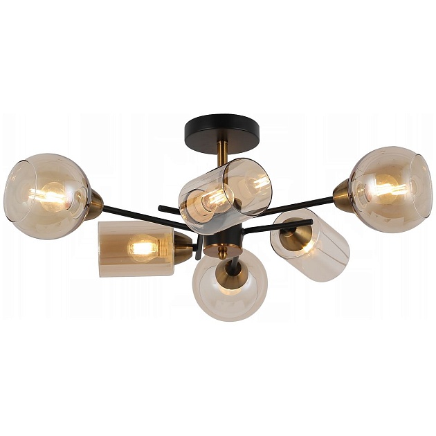 Потолочная люстра Illumico IL8243-6COU-79 BK GD Фото № 
