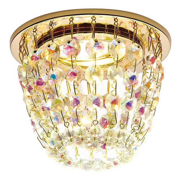 Встраиваемый светильник Ambrella light Crystal K2075 G/PR Фото № 