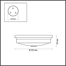 Настенно-потолочный светильник Odeon Light Walli Marsei 4825/3C 5