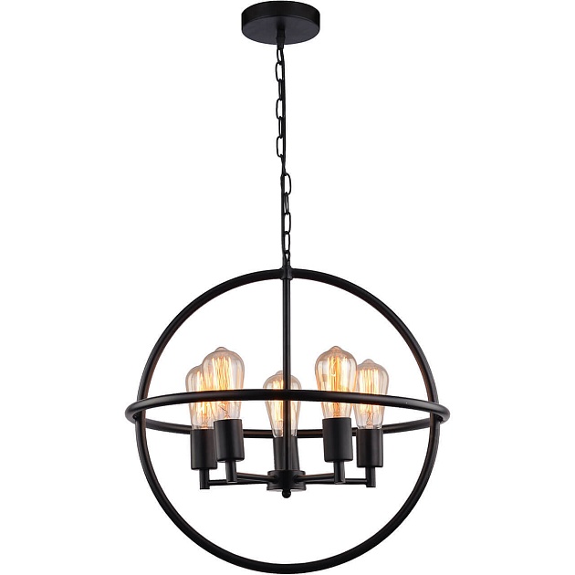 Подвесная люстра Toplight Alayna TL1188H-05BK Фото № 