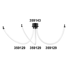 Светодиодный гибкий неон Novotech Konst Ramo 14W/m дневной белый 1 м 359129 2