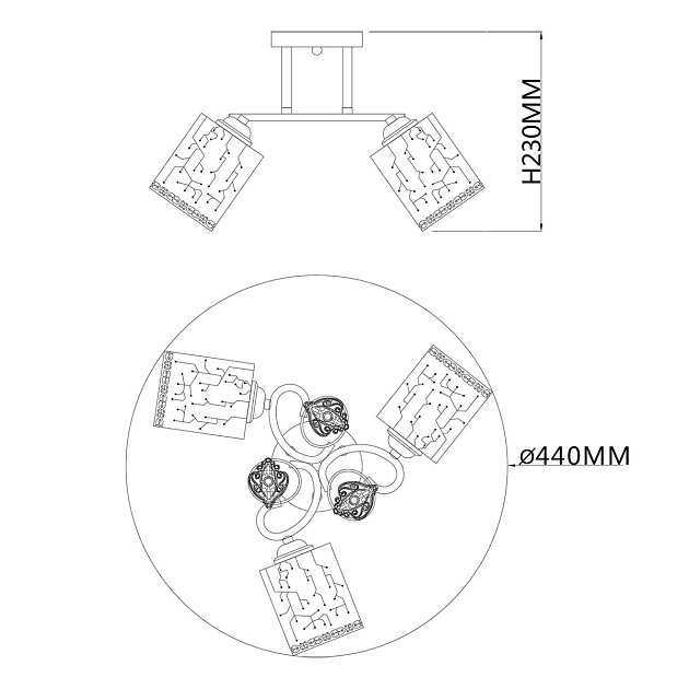 Потолочная люстра Escada Neulia 1118/3PL Фото № 2