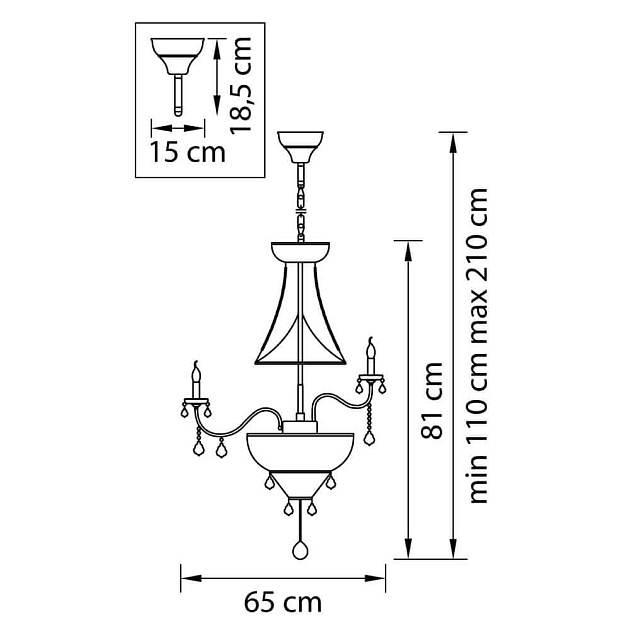 Подвесная люстра Osgona Classic 700164 Фото № 2