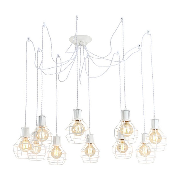 Подвесная люстра Arte Lamp A9182SP-10WH Фото № 