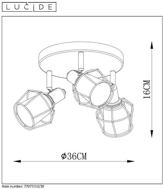 Спот Lucide Nila 77977/13/30 Фото № 3