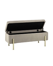 Банкетка Stool Group Болейн с ящиком велюр бежевый 20A544VF-MOMO-3 1