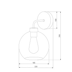 Бра TK Lighting 4019 Bari Graphite 2