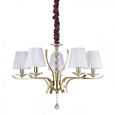 Подвесная люстра Ideal Lux Pegaso SP5 Ottone Satinato 197722