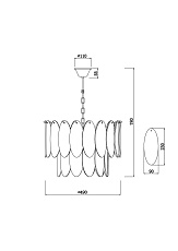 Подвесная люстра Freya Demure FR5189PL-09BS 1