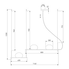 Подвесной светильник Eurosvet Stair 70145/3 белый 2