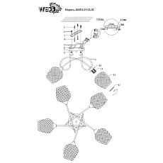 Потолочная люстра Seven Fires Imeri 66651.01.03.05 3
