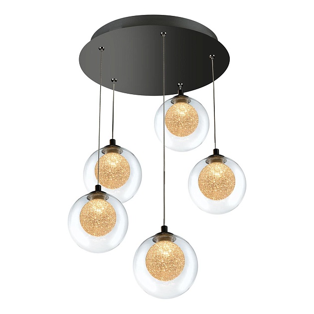 Подвесная светодиодная люстра iLedex Oblivion C4457-5R CR Фото № 