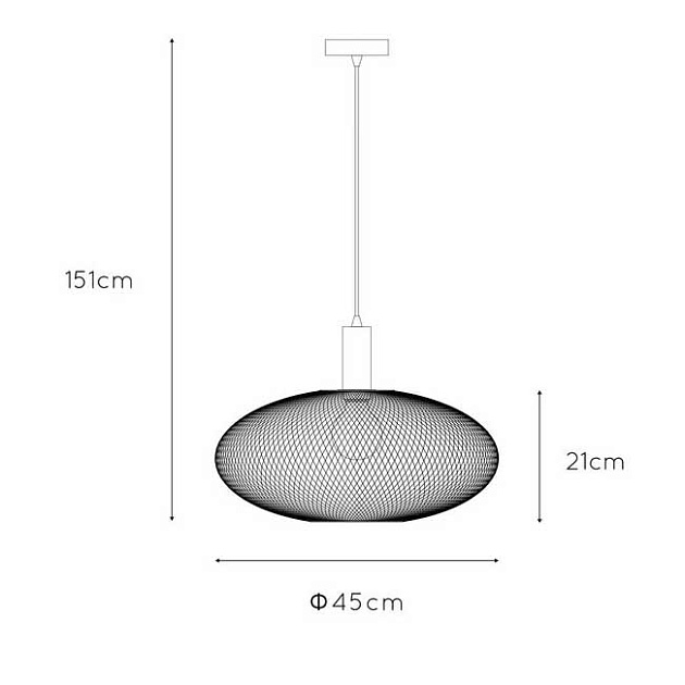 Подвесной светильник Lucide Mesh 21423/45/02 изображение 2 Подвесной светильник Lucide Mesh 21423/45/02 Фото № 2
