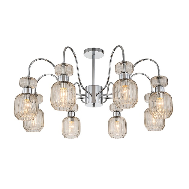 Потолочная люстра Escada Gloss 1141/8PL Chrome/Beige Фото № 4