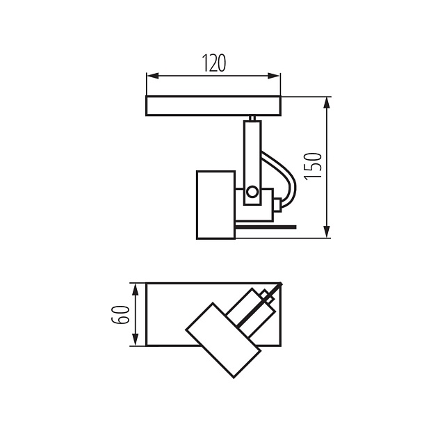 Спот Kanlux SONDA II EL-1O W 34921 Фото № 4