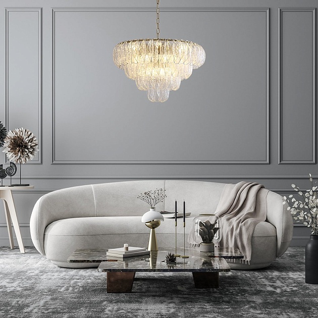 Подвесная люстра Indigo Dalia 12034/15P Brass V000375 изображение 4 Подвесная люстра Indigo Dalia 12034/15P Brass V000375 Фото № 4