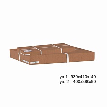 Обувница Мебелик Сильвия коричневый/темно-коричневый 001715 1