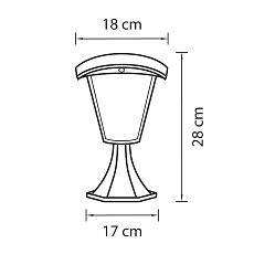 Уличный светодиодный светильник Lightstar Lampione 375970 1