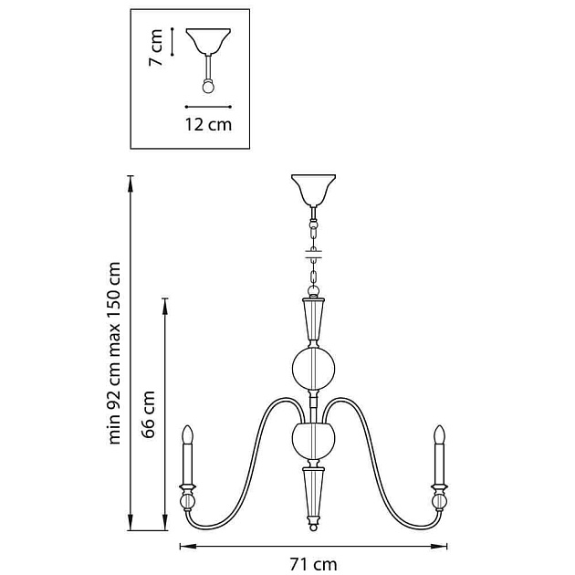 Подвесная люстра Lightstar Ragno 732067 изображение 4 Подвесная люстра Lightstar Ragno 732067 Фото № 4