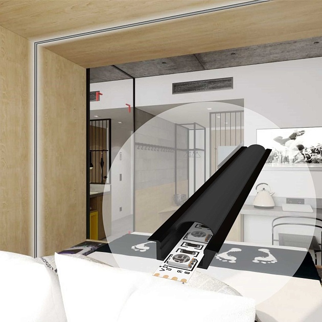 Встраиваемый профиль с рассеивателем Apeyron 08-02-Ч изображение 8 Встраиваемый профиль с рассеивателем Apeyron 08-02-Ч Фото № 8