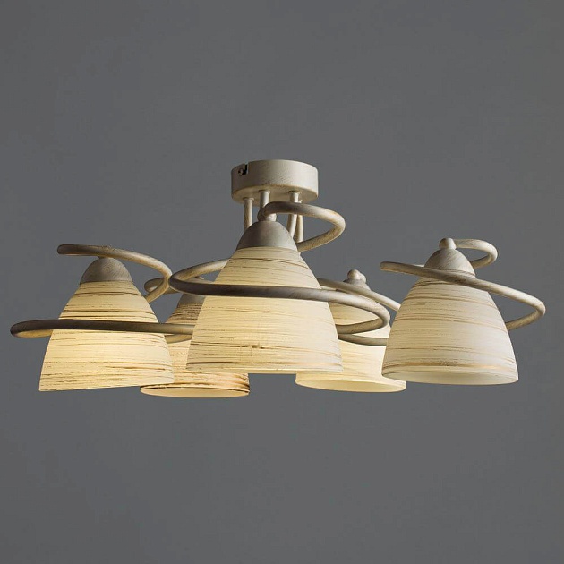 Потолочная люстра Arte Lamp Fabia A1565PL-5WG изображение 3 Потолочная люстра Arte Lamp Fabia A1565PL-5WG Фото № 3