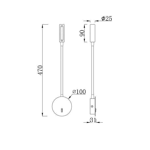Бра Maytoni Stem C035WL-L3W3K изображение 3 Бра Maytoni Stem C035WL-L3W3K Фото № 3