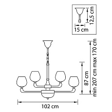 Подвесная люстра Osgona Delta 706152 2