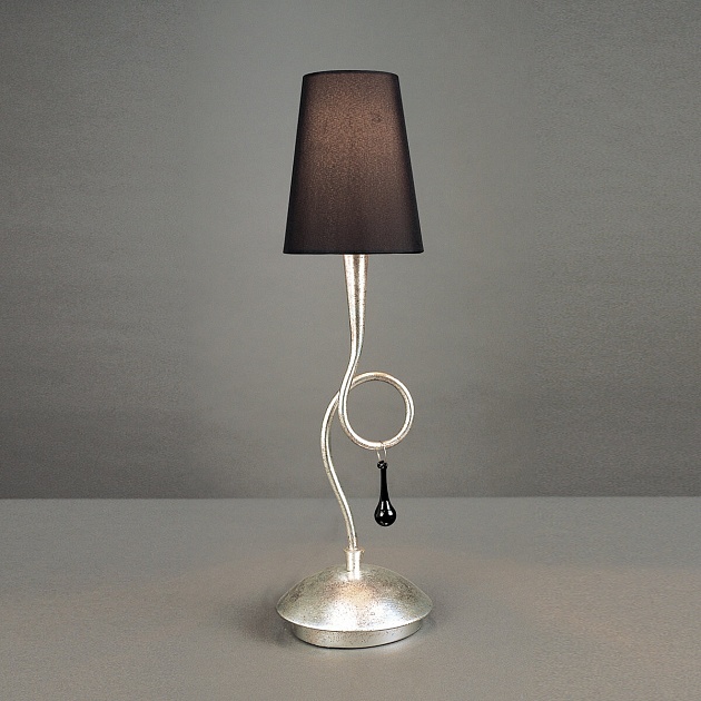 Настольная лампа Mantra Paola Painted Silver 3535 Фото № 2