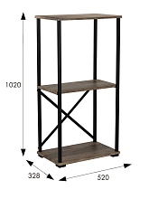 Стеллаж Мебелик BeautyStyle 2 007135 2