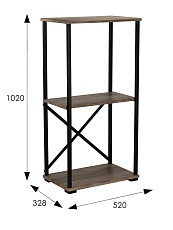 Стеллаж Мебелик BeautyStyle 2 007135 2
