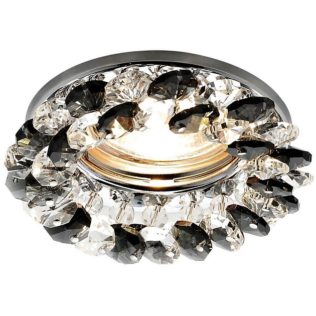 Встраиваемый светильник Ambrella light Crystal K206 BK/CH Фото № 