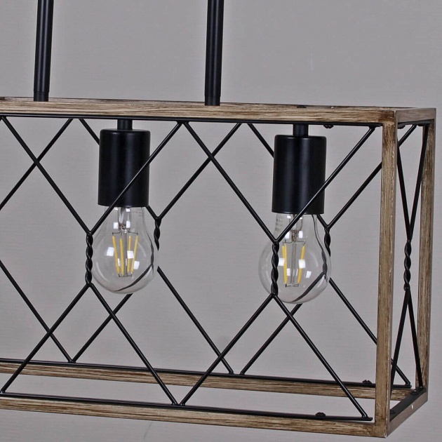 Подвесная люстра Illumico IL1008-3LL-05 BK Wood Фото № 3