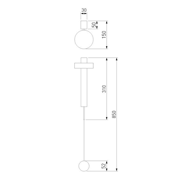 Бра Elektrostandard Orco 40112/LED черный a057590 Фото № 2
