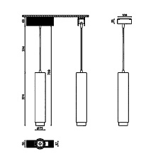 Трековый светодиодный светильник DesignLed SY-DIM-601242-BL-20-WW 007367 1