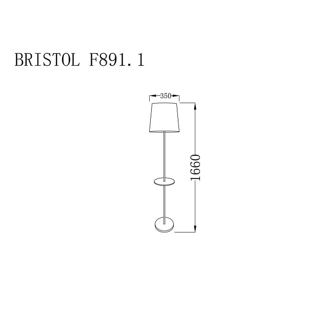 Торшер Lucia Tucci Bristol F891.1 Фото № 2