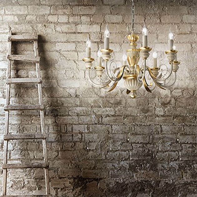 Подвесная люстра Ideal Lux Firenze Sp8 Bianco Antico 012872 Фото № 2