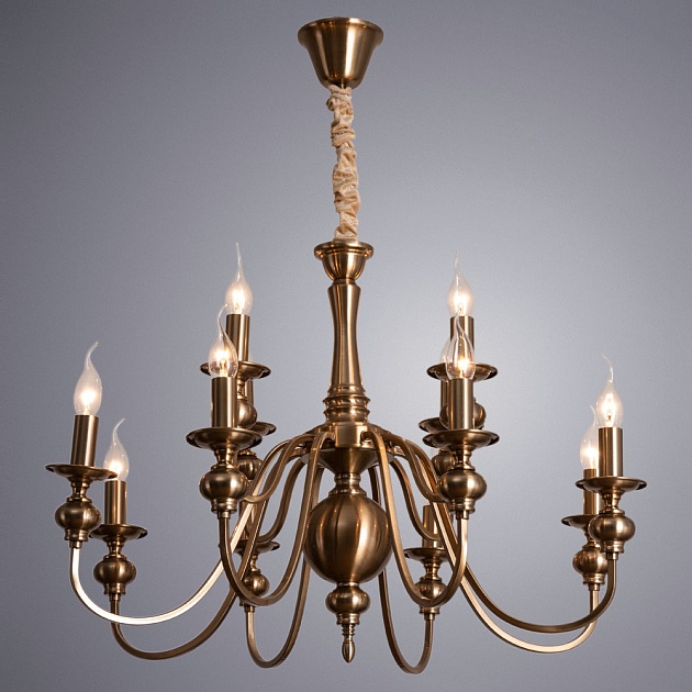 Подвесная люстра Arte Lamp Passoni A6097LM-12PB Фото № 3