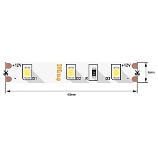 Светодиодная лента SWG 4,8W/m 60LED/m 2835SMD холодный белый 5M 007261
