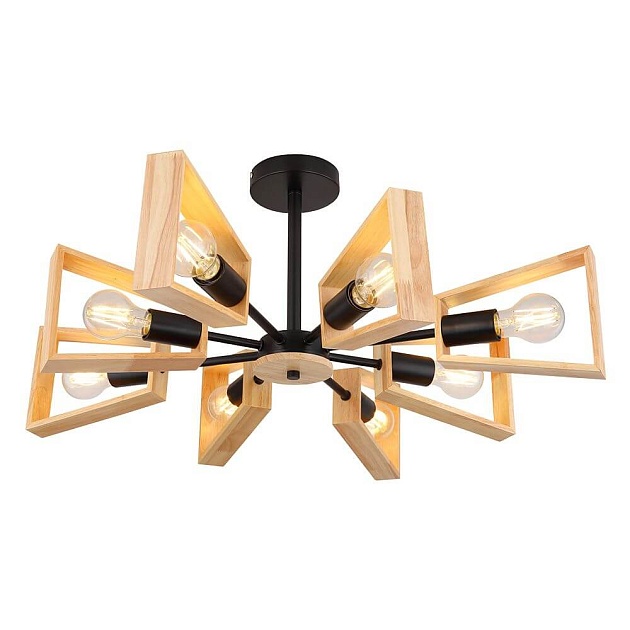 Потолочная люстра Arte Lamp Brussels A8030PL-8BK изображение Потолочная люстра Arte Lamp Brussels A8030PL-8BK Фото №