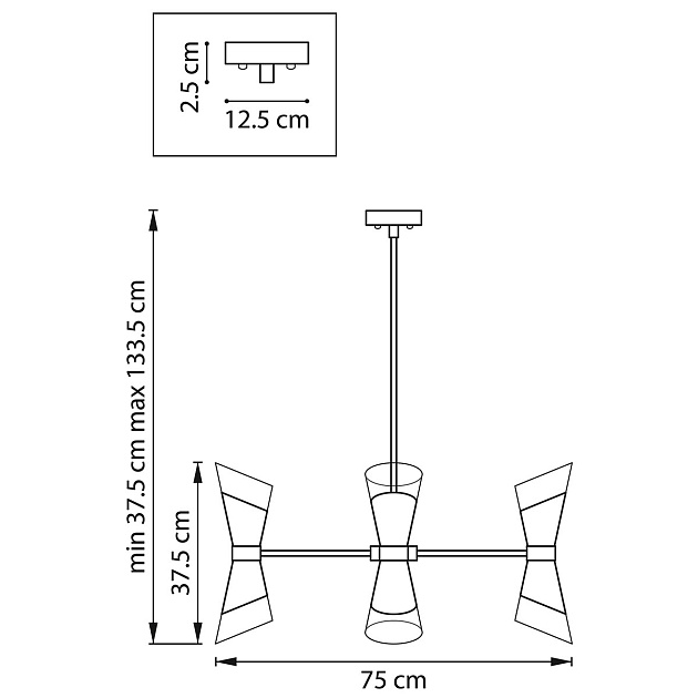 Подвесная люстра Lightstar Strato 817127 Фото № 2