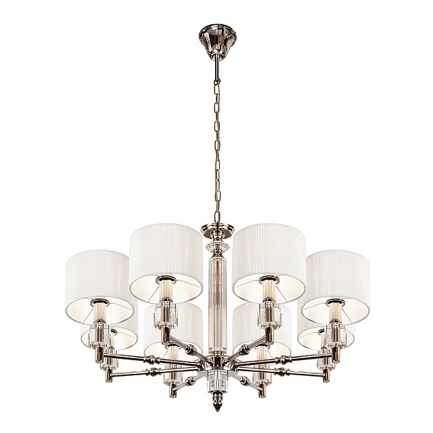 Подвесная люстра iLamp Alexa P2404-8 Nickel изображение 4 Подвесная люстра iLamp Alexa P2404-8 Nickel Фото № 4