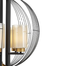 Подвесная люстра Lumina Deco Ponti LDP 1245-5 BK+MD 2