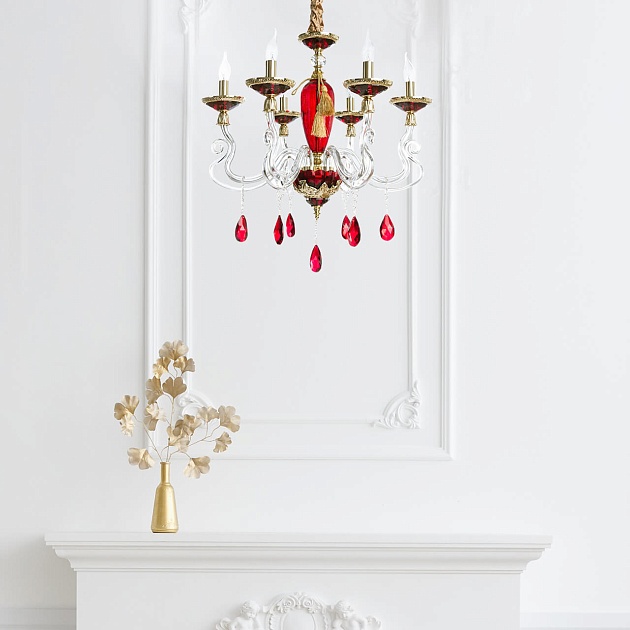 Подвесная люстра Divinare Simona 5125/10 LM-6 Фото № 6