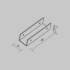 Коннектор прямой Maytoni Elasity IP O-TR001-SC180 1