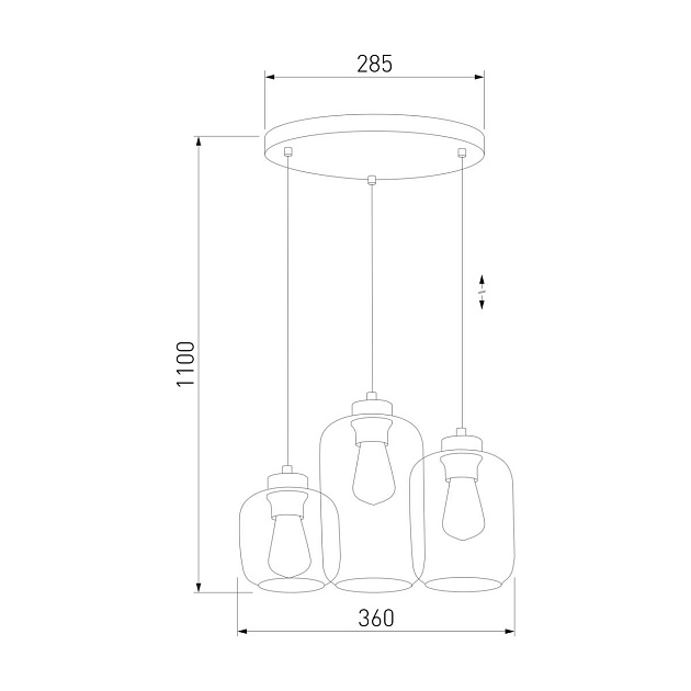 Подвесная люстра TK Lighting 3325 Marco Green изображение 2 Подвесная люстра TK Lighting 3325 Marco Green Фото № 2