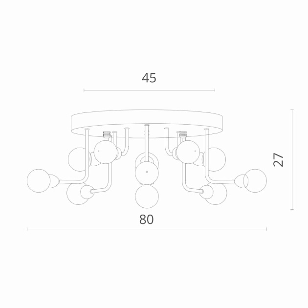 Потолочная люстра Divinare DALLAS 3360/15 PL-11 Фото № 2