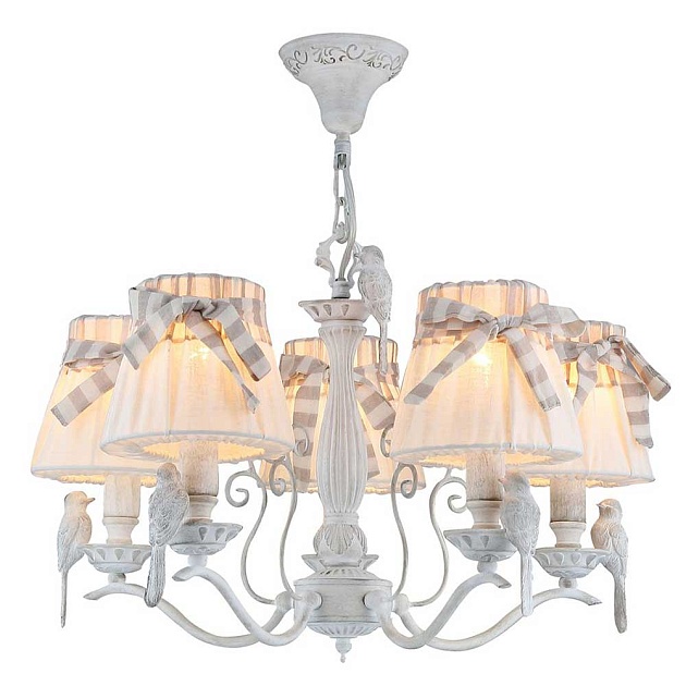 Подвесная люстра Maytoni Bird ARM013-05-W изображение Подвесная люстра Maytoni Bird ARM013-05-W Фото №