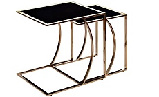 Приставной стол Garda Decor 13RXNT5076L-Gold 3